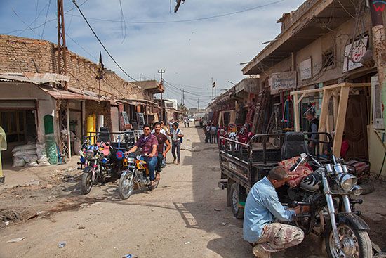 Irak, Hillah (Al Hilla). Jedna z ulic w centrum miasta.
